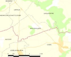 Map commune FR insee code 60090